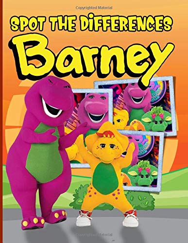 Barney Spot The Difference: Impressive Barney Find The Difference Activity Books For Adults, Boys, Girls