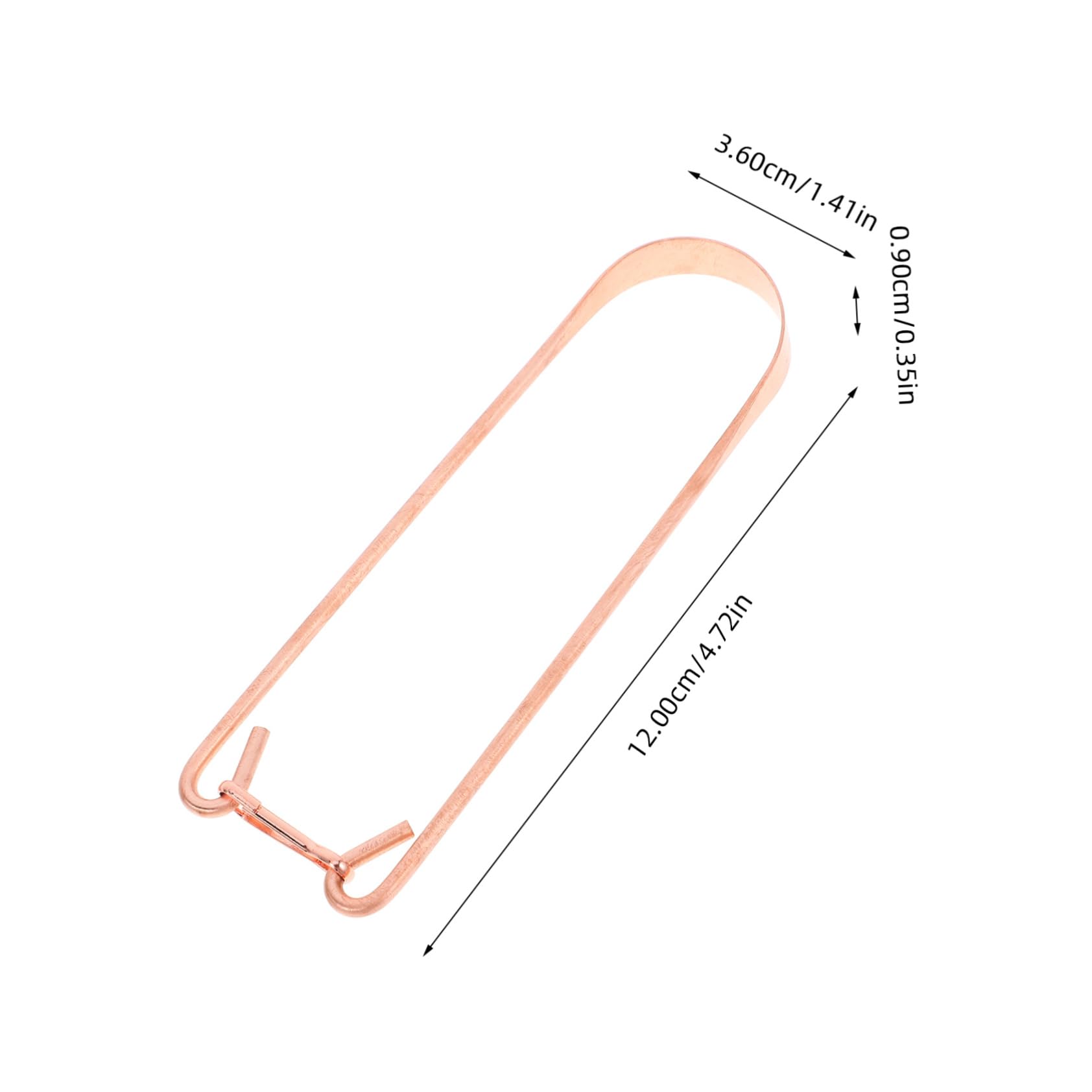 Ipetboom Sturdy Copper Scraper U-shaped for Bad Breath Relief and Improved Confidence
