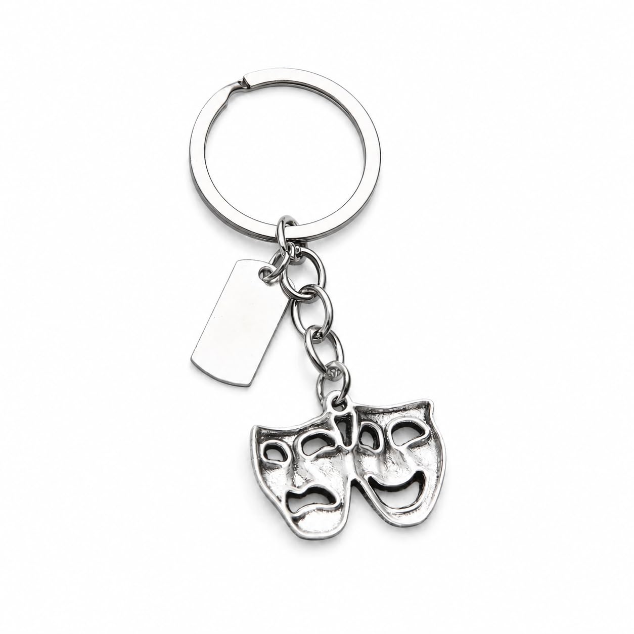 PHAETON 20PCS Theatre Keychain Drama Mask Gift Comedy Tragedy Mask Theatre Actor Actress Broadway Musical Drama Keychain for Performer Gift Musical Lovers Gifts