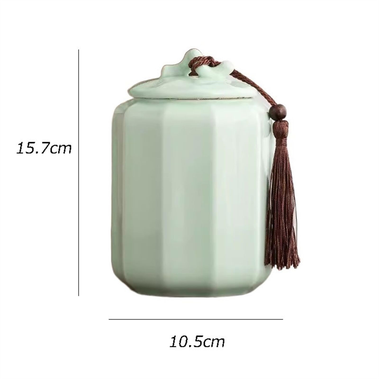 Contenitore per Il tè Lattine di Zucchero in Ceramica Decorazioni Decorative di Fascia Alta Serbatoi Domestici for tè Verde e tè Nero Scatola da tè