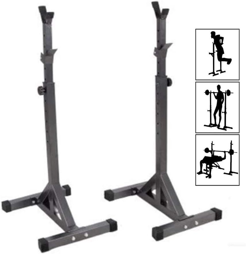 Thole Adjustable Barbell Rack Squat Stand Barbell Squat Body Frame Weight Lifting Rack Fitness Equipments