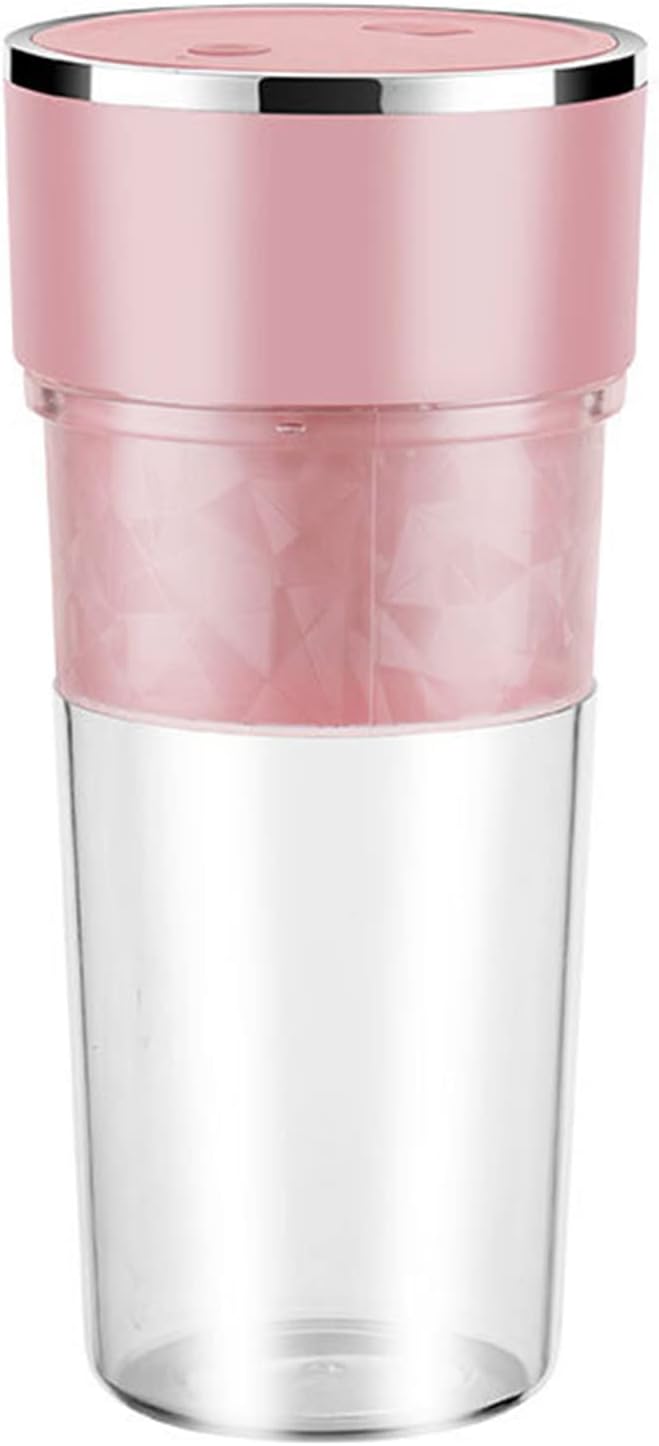Portable Juicer Blender Squeezer Appliance Fruit Orange Juicer Chargable Mixer Machine Squeezer Citrus Multi-Functional Processor Extractor Pc Edible Grade Plastic Blender (Pink)