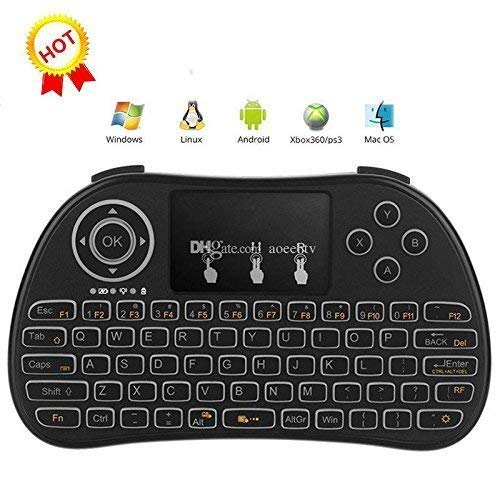 Wireless Mini Keyboard with Touchpad, Portable QWERTY Keyboards, Multifunction 78Key 6