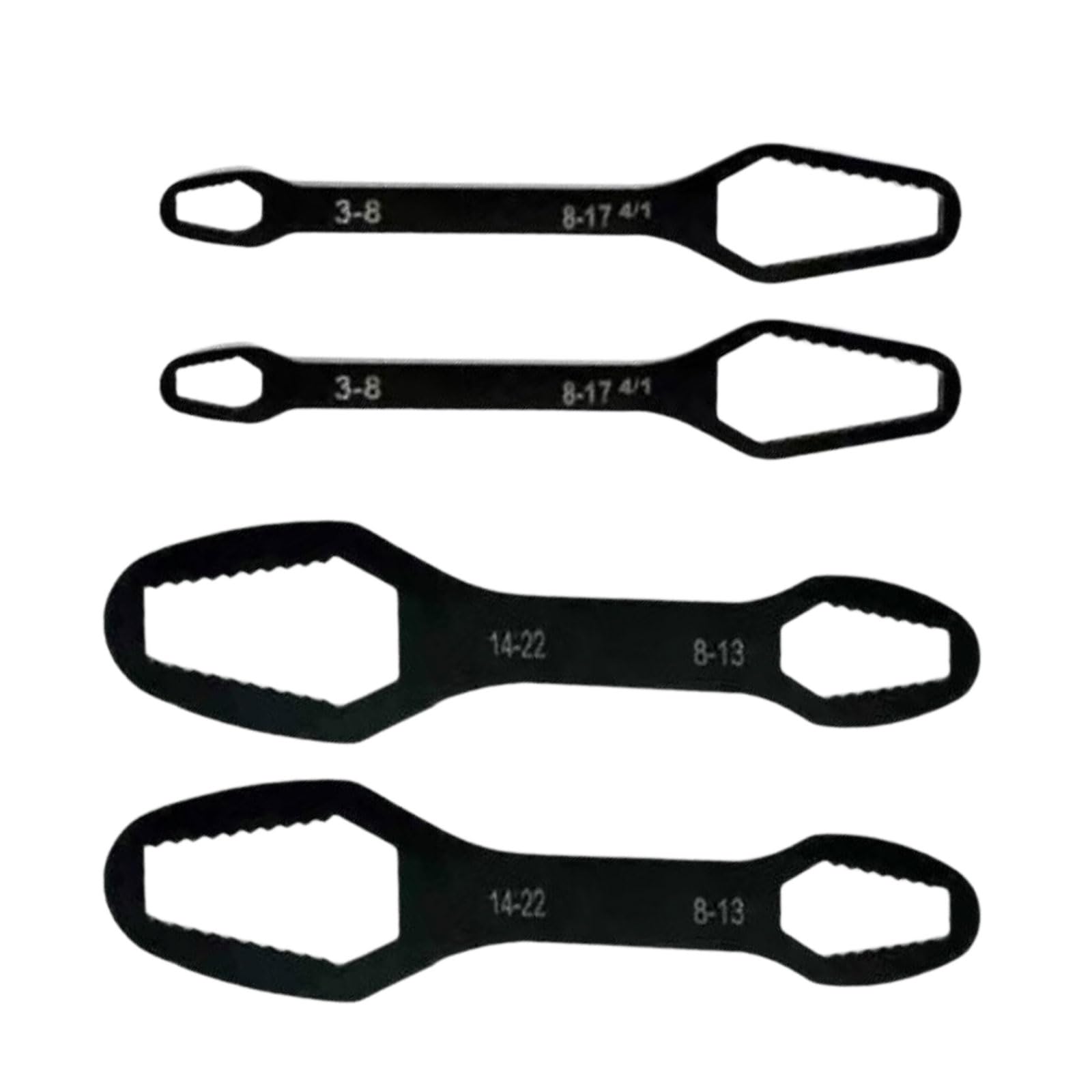 Kaeltsyn 3.5Mm Thick Professional Grades Adjustable Wrenches Set 4Pieces 8-22Mm Electroplated Fstrong Or Various Tasks Automotive Repair Equipment