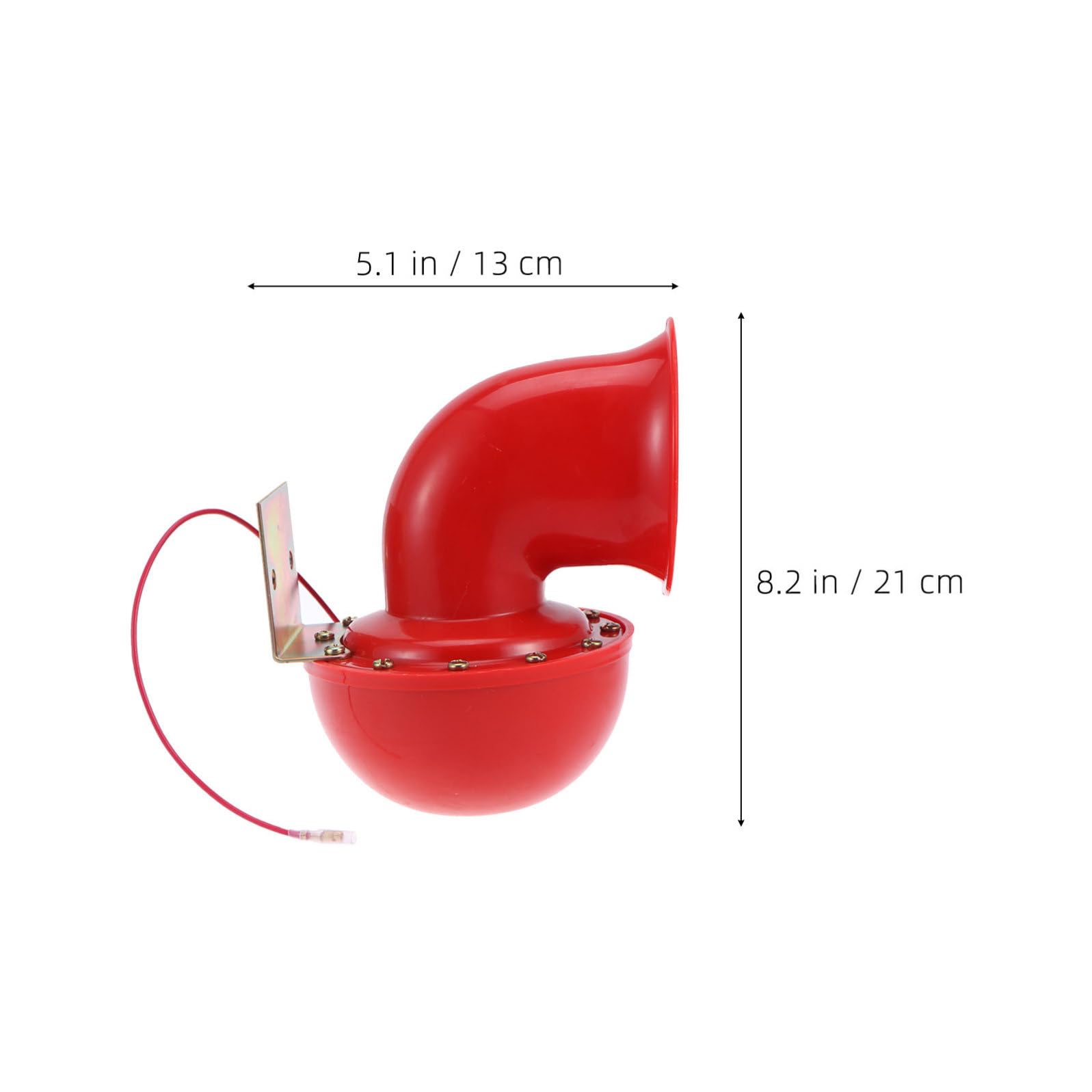 Generic Bocina Eléctrica de Caracol para Coche y Atv Metal Resistente Sonido Fuerte para Seguridad Instalación Altavoz para Alarma de Vehículos