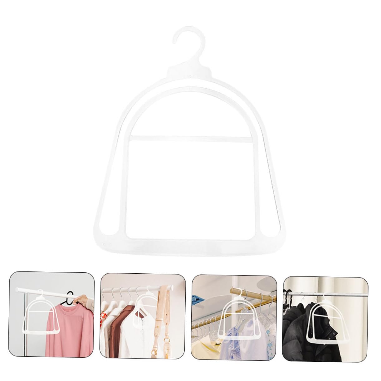 20 Piezas Organizador Transparente para Gorros y Sombreros Perchas de Plástico para Armario Soporte Reutilizable para Bolsos Bufandas Cinturones y Gorras de Béisbol Ahorro de