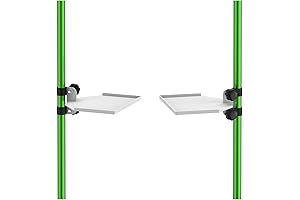 2-Pack Metal Grow Tent Corner Shelves for Any Size Grow Tent Pole