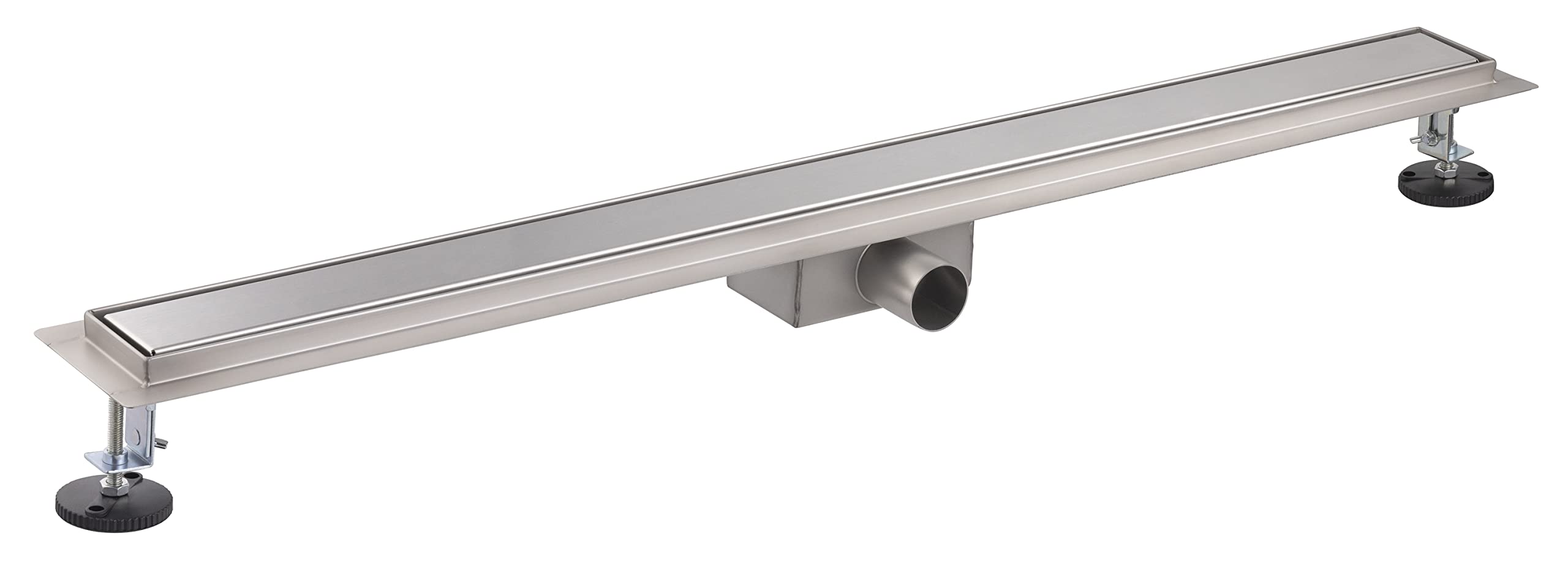 Caniveau extra plat pour douche italienne reversible finition inox/ou à carreler longueur 90 centimètres - Avec siphon anti odeur et filtre pour cheveux NOYON & THIEBAULT