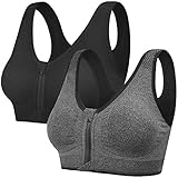 Voqeen Sujetador Deportivo Mujer Push Up con Almohadillas Extraíbles Bra Deporte Yoga Fitness Run Ejercicio de Diaria Slim Fit sin Anillo de Acero Chaleco para Mujer Sujetador de Camisola para