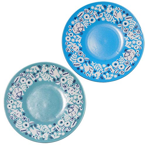 みのる陶器 中皿 KUKKA ミントグリーン&アクアブルー 直径22cm 軽量プレート 2色入