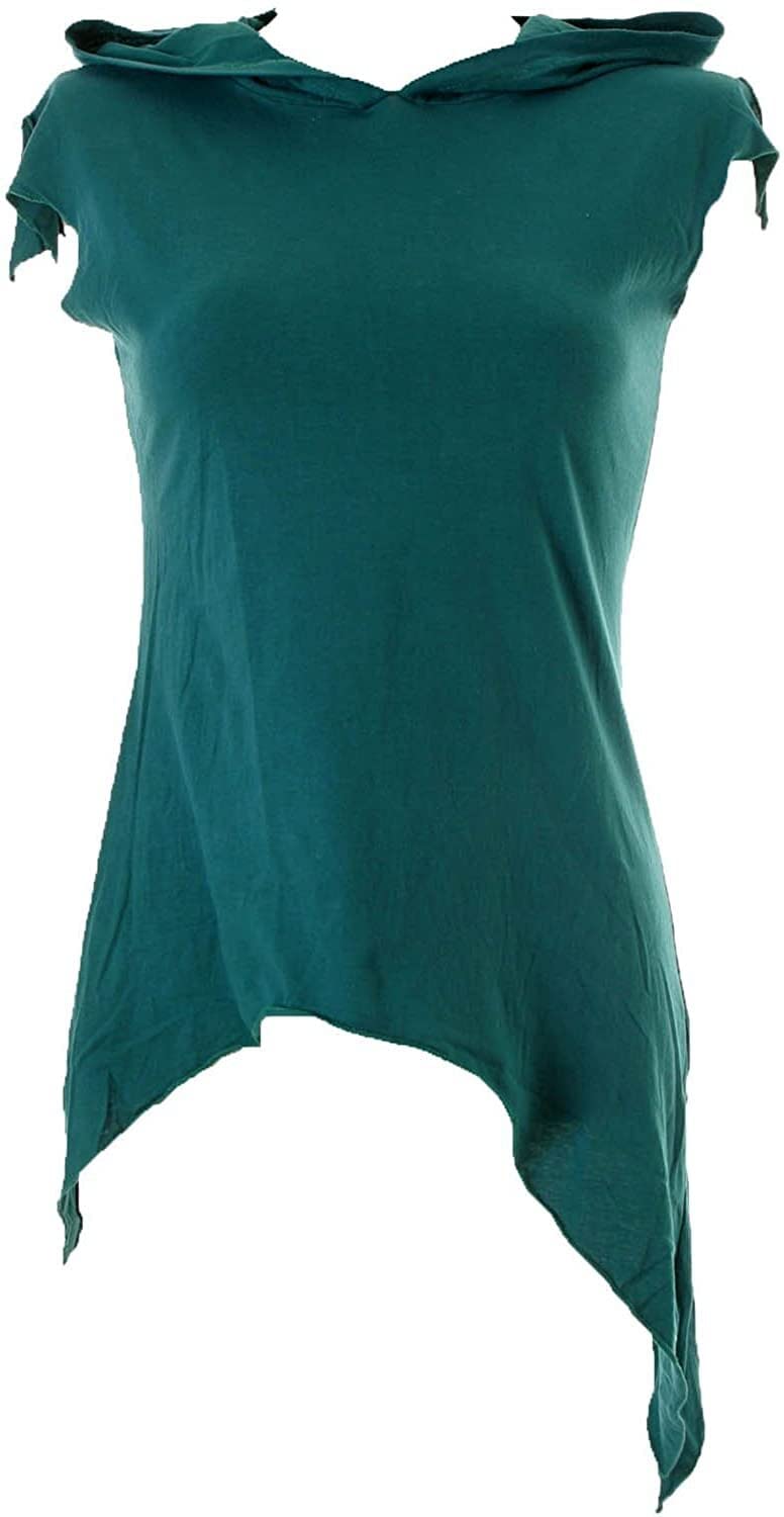 Vishes - Alternative Bekleidung - Zipfelshirt mit Zipfelkapuze aus Baumwolle