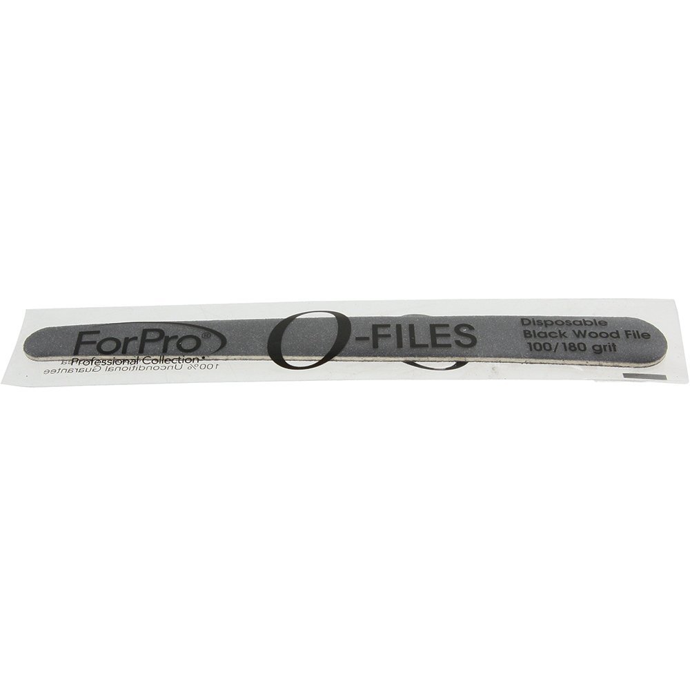 ForPro O-Files Wood Board Nail Files, 100/180 Grit, Double-Sided, 100 Count