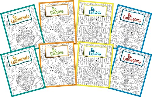 Barker Creek Art Print Set, Be All That You Can Be, Set of 8 Art Prints from Barker Creek's Bohemian Collection, Inspirational Quotes, Office, Home, School Décor, 8 Prints, 8" x 10" (4181)