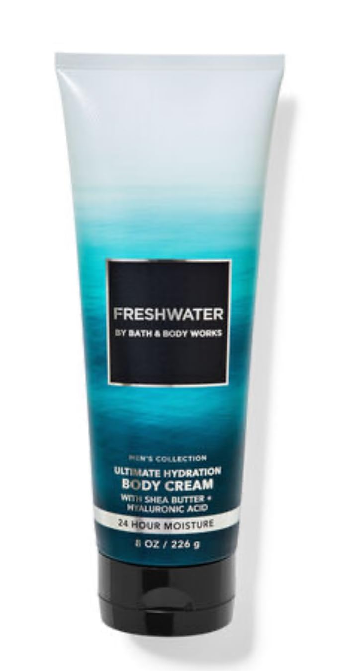 Bath & Body Works - Men's Collection - 3 Piece Bundle - Spray - Body Cream - Shower Gel and Diamond Soap (freshwater)