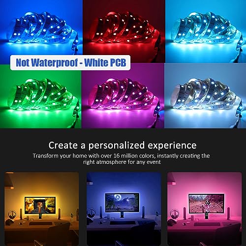 Tira de luces LED RGB 5V 5050 con control remoto USB miniatura 5