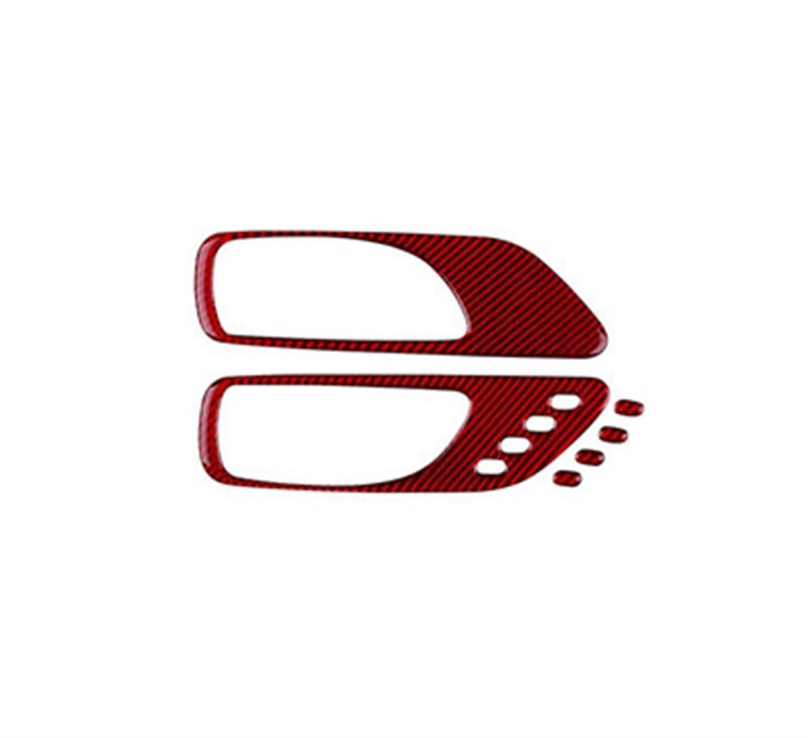 Qibbei Lhd Red Car Interior Accessories Door Handle Frame Decoration Sticker For Lexus Rc300 Rc350 Rc200t 2015-2022 Stickers(Lhd Red)