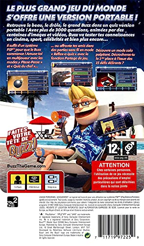Buzz! Master Quiz Psp - vue 4