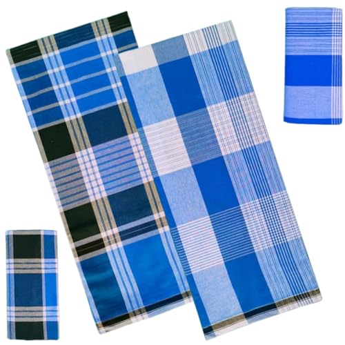 Image of YGM Men's Multi Colour Lungi | Soft & Breathable | New Designs (Pack of 2) | Traditional Vibrant Colour Lungis | Day & Night Wear | Free Size