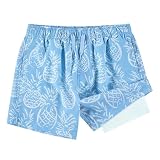 Kanu Surf Boys' Adventure Swim Trunks, Pineapple Aqua