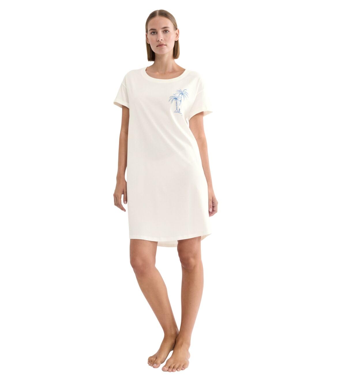 Triumph Damskie sukienki nocne NDK X Nightgown, Silk White, 44
