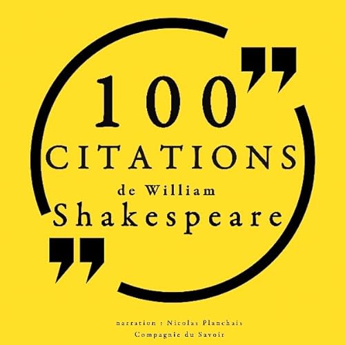 100 citations de William Shakespeare cover art