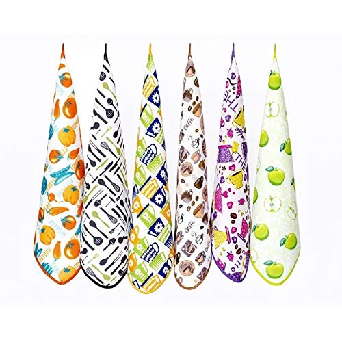 Regalitostv 6+6=12 Paños Cocina Rizo 100% Microfibra Cover