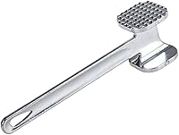 Vista 2 de Ablandador de carne, ablandador de carne, martillo de carne de doble cara, martillo plano, aleación de zinc, mango largo, ablandador de carne