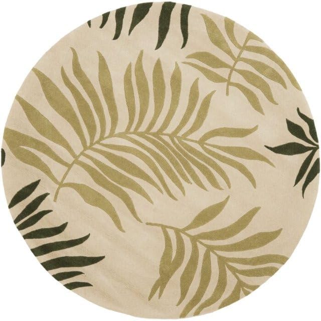 Image of Handmade Pure Woollen Carpet Collection for Hall with 1.0 inch inch Thickness 4 X 4 Feet - Round DGR2