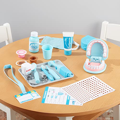 Melissa & Doug Super Smile Dentist Kit With Pretend Play Set Of Teeth And Dental Accessories (25 Toy Pieces) - Pretend Dentist Play Set, Dentist Toy, Dentist Kit For Kids Ages 3+ #TOP3