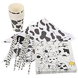 Assiettes décoratives sur le thème des vaches : leurs couleurs vives attirent l’attention et offrent une expérience visuelle agréable. elles conviennent aussi bien à l’intérieur qu’à l’extérieur