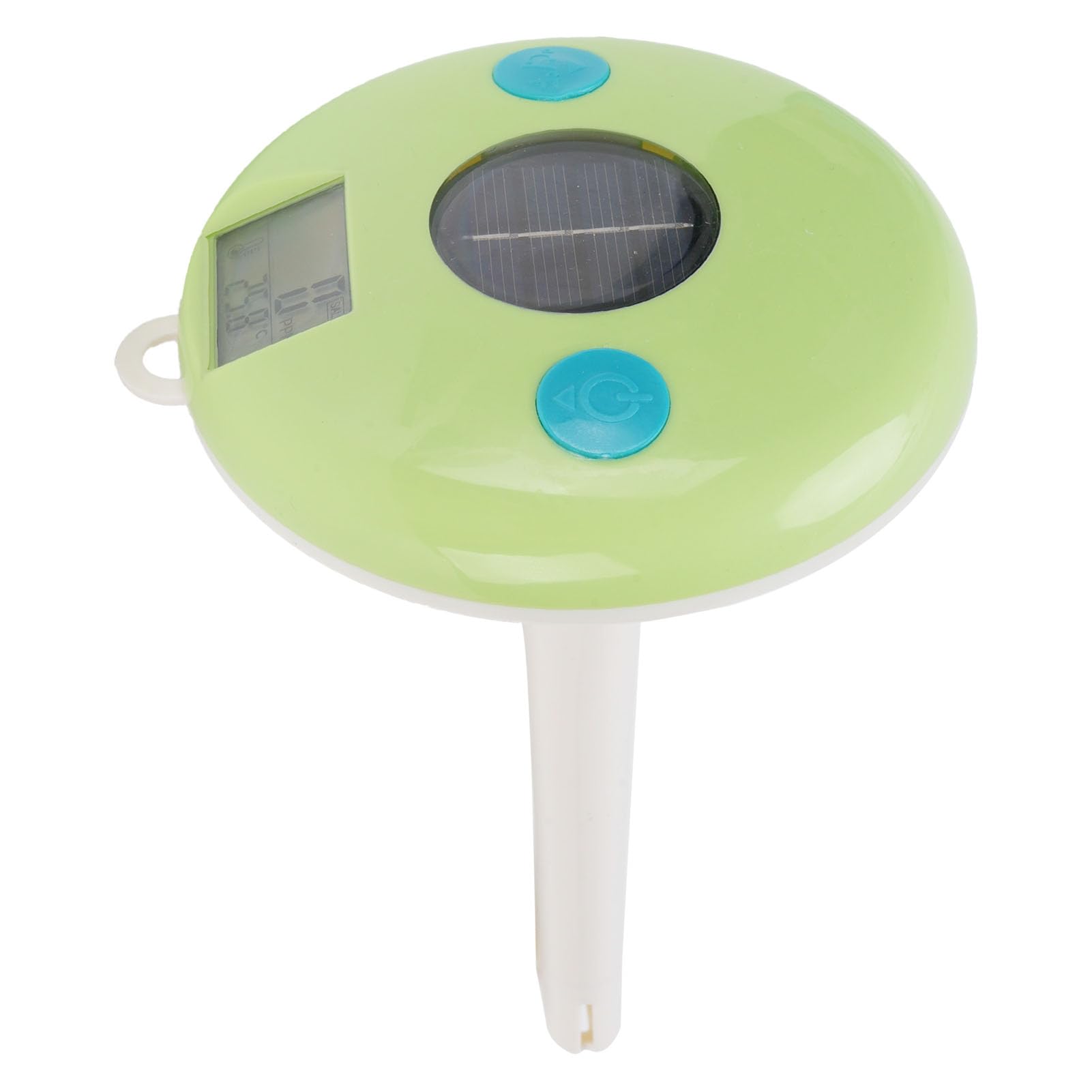 Pyhodi Termometro da 2 su 1 Piscina Solare, Tester di qualità dell'Acqua di salinità Digitale Facile da Lettura Galleggiante per Piscine Vasca Idromassaggio, Termometri per Kit di Test