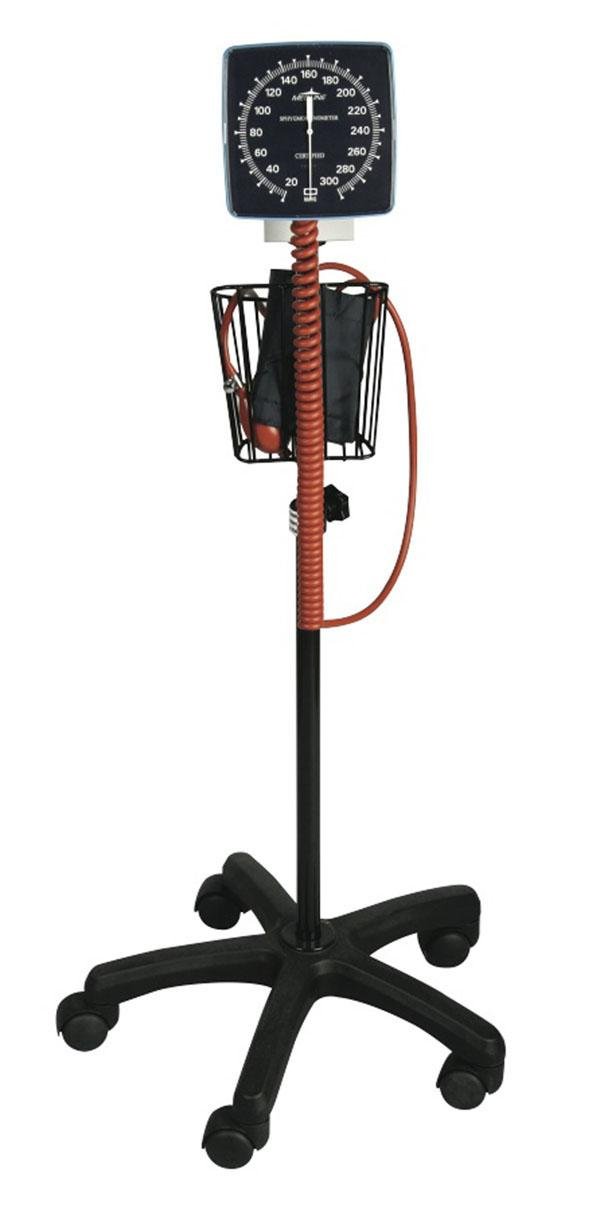 Medline Mobile Aneroid Blood Pressure Monitor, Stand Included, Precise, Portable, and User-Friendly BP Cuff with Clear Gauge, Adult Size Medline Mobile Aneroid Blood Pressure Monitor, Stand Included, Precise, Portable, and User-Friendly BP Cuff with Clear Gauge, Adult Size