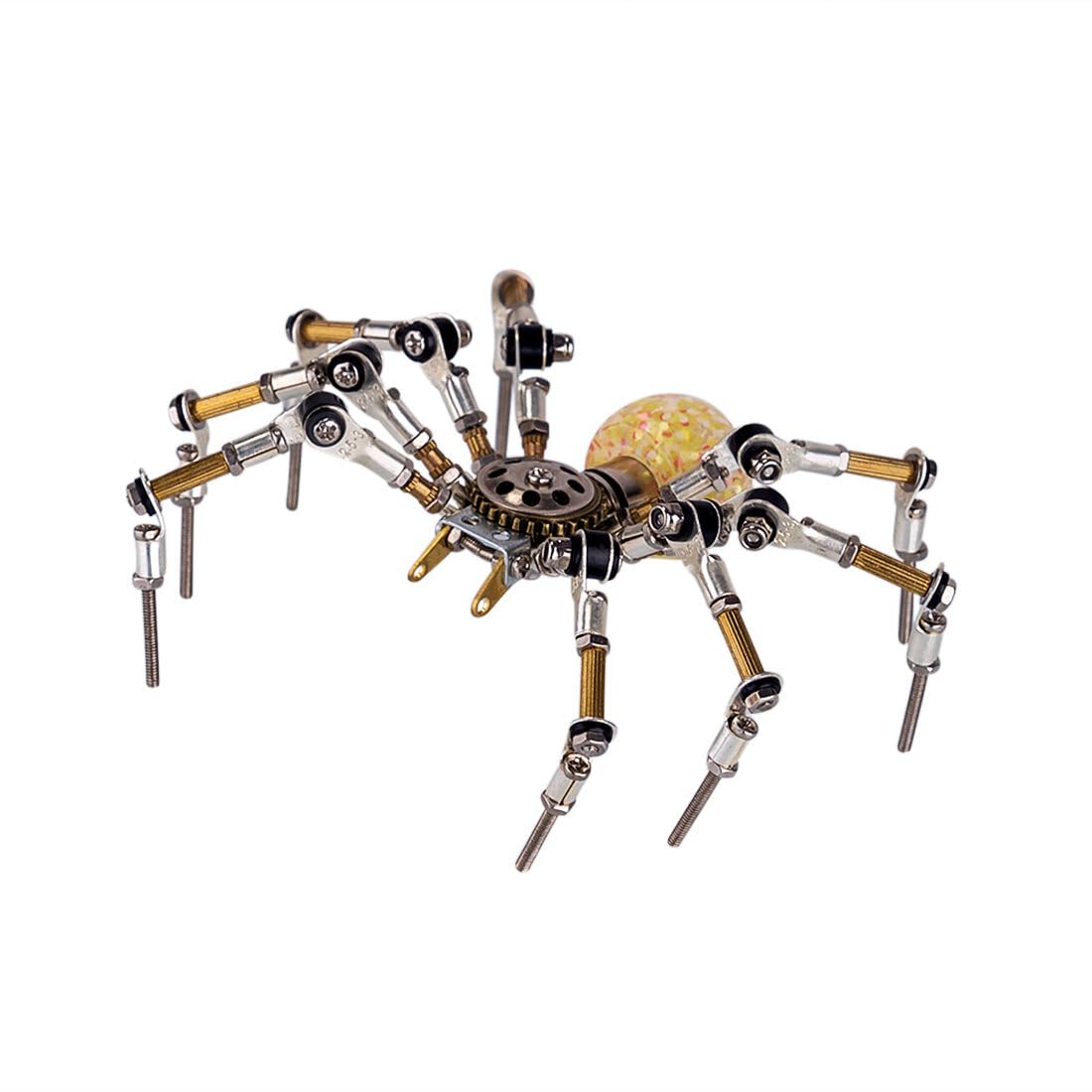 Set di puzzle con ragni in metallo 3D, 270 pezzi, insetti meccanici, puzzle 3D, set da modello, decorazione fai da te per gli appassionati
