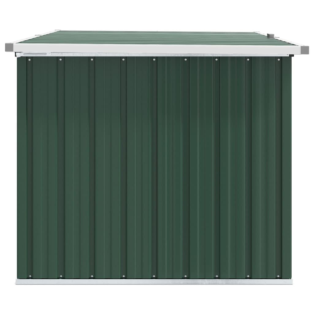 Gartenbox Grün 149x99x93 cm, wetterfeste Aufbewahrungsbox mit großem Stauraum, klappbarer Deckel, vielseitige Garten Truhe für Kissen, Polster, Balkon, Terrasse und Outdoor Nutzung