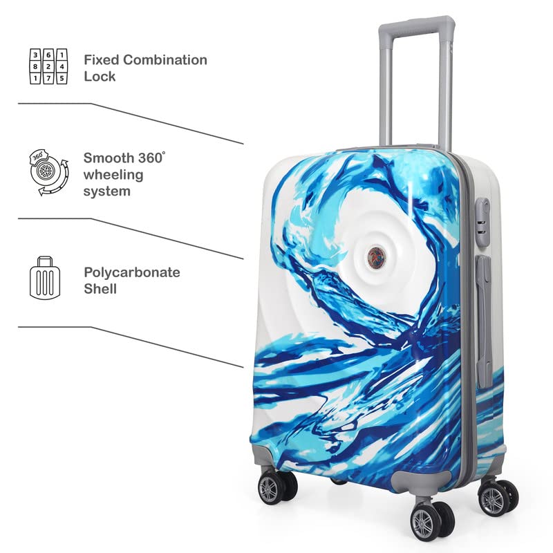 Image of Polo Class 2Pc Set Trolley Bag (20 /28 inch)-Blue