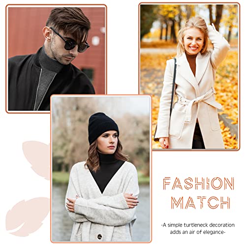 Tarpop 8 Pcs Dickey Collar Fake Turtleneck Detachable Faux Half Top Mock Blouse Collar for Women Men Adults Sweater, 8 Colors3