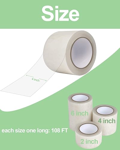 Miniatura 2 de vensovo Cinta de reparación de plástico para cubierta de invernadero - Heavy Duty 4  x108  Garden Green House Sheeting, cinta de reparación de