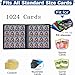 1000+ Pockets Card Binder, Trading Card Binder 16 Pocket, PU Cover with Costum Label, Card Collection Binder for Tcg, MTG, Yugi, Hoke Cards and Cards Sleeve, Card Holder Binders (Black)
