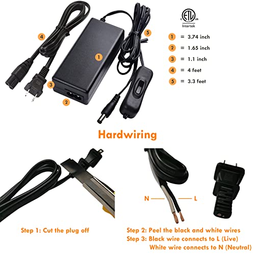 Lvyinyin RGBW Under Counter Light, LED Pucks for Holiday Decor Lighting, Red Green Blue & Cool White Color Changing, Remote Dimmable, Linkable, 110V Direct Hard Wired & Plug-in, 10 Lights - Image 3