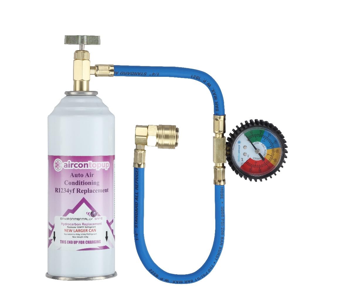 Car AC Aircon R1234YF Air Con Conditioning Top up Topup Refill Regas DIY Gas Kit