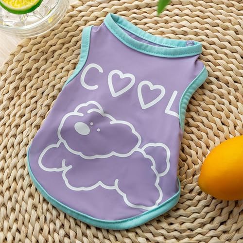 Roupas femininas para cães, roupas de verão para cães,Camisa de cachorro macia e respirável Colete d
