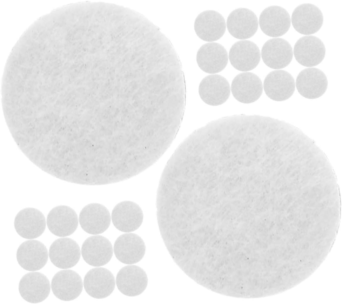 DOITOOL 1500pcs Self-Adhesive Felt Dots for Clothing White Felt Stickers for Projects Fashionable Decorative Patches for Crafts and Apparel