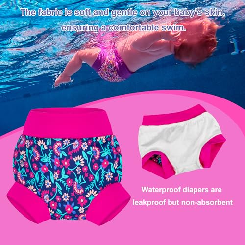 Image of BIG ELEPHANT Baby Swim Diapers 3-Pack, Reusable Swimming Diapers