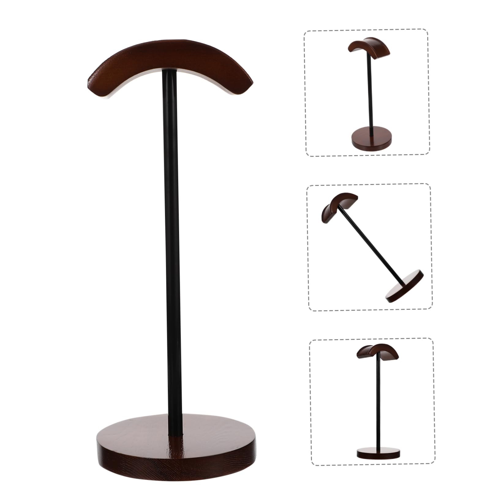 Supporto per Cuffie da Tavolo in Legno, Pratico e Versatile, Non Si Deforma Facilmente, per Headset e Headphone