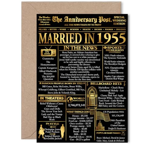 Stuff4 Gold 71st Anniversary Card for Women and Men