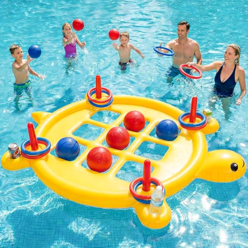 Jeu de morpion flottant géant pour animer vos après-midis barbecue en famille