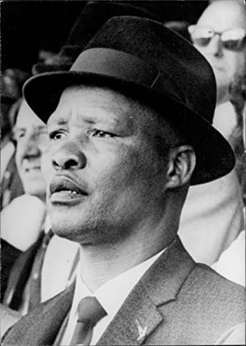 Vintage photo of Kaiser Matanzima, Transkei leader. Home