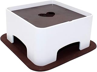 TAKIMI 犬 食器 陶器 犬用 食事 皿 いぬ フレンチブルドッグ 専用 フード ボウル ペット 餌入れ ペット用 水入れ 犬のボウル 猫のボウル ペット ご飯入れ 水入れ 滑り止め お手入れ簡単 無毒 食器 ボウル台 小型犬/猫用 ペット用品 (グレー)