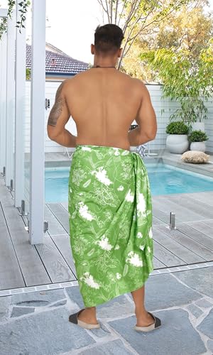 HAPPY BAY Men's Sarong Wraps Bath Swim Pareo Beach3
