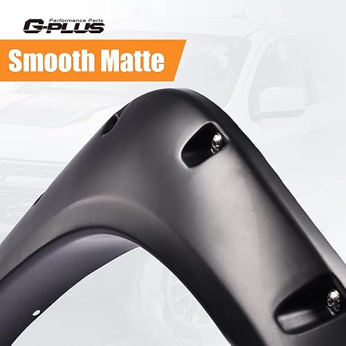 Miniatura 8 de G-PLUS Guardabarros para guardabarros, compatible con Dodge Ram 2500 Ram 3500 2010-2017, protector de rueda estilo bolsillo negro liso, 4 piezas
